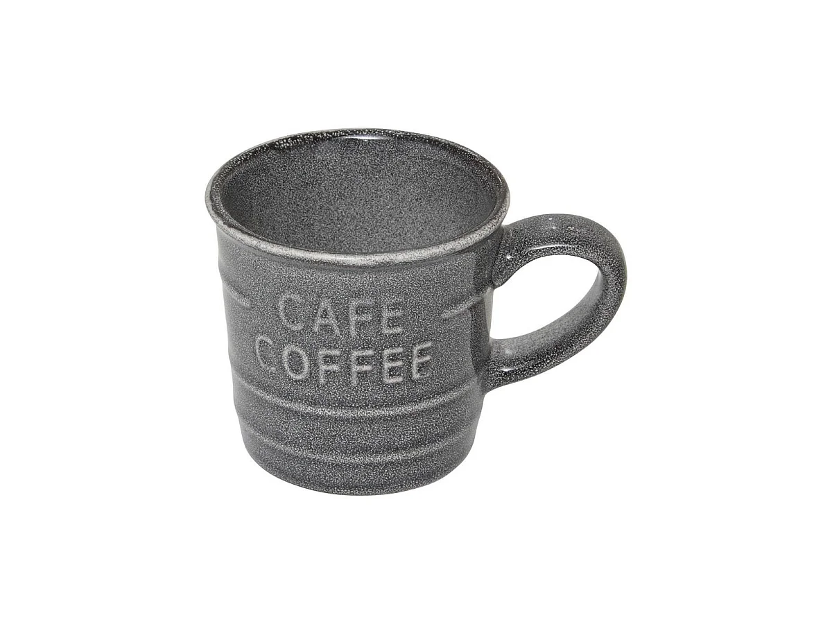 Lot de 6 Tasses à Café Expresso  "Joel" 8cl Gris