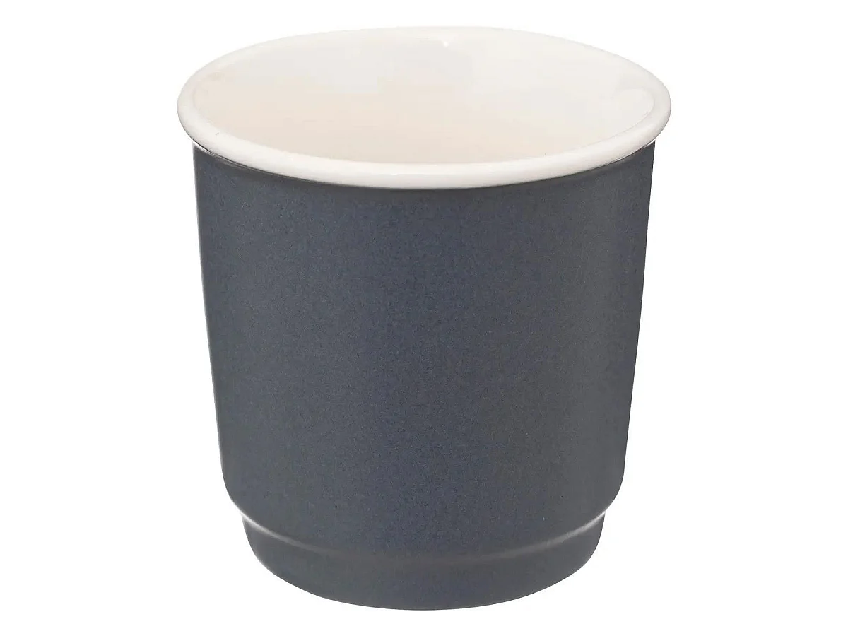 Lot de 6 Tasses à Café "Nature" 9cl Bleu Gris
