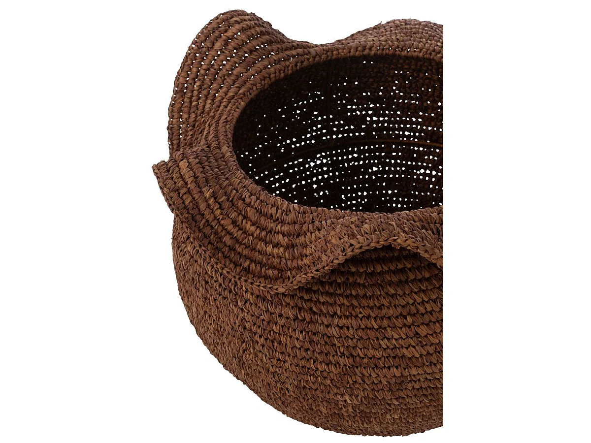 Panier Déco "Sisal" 50cm Marron Foncé