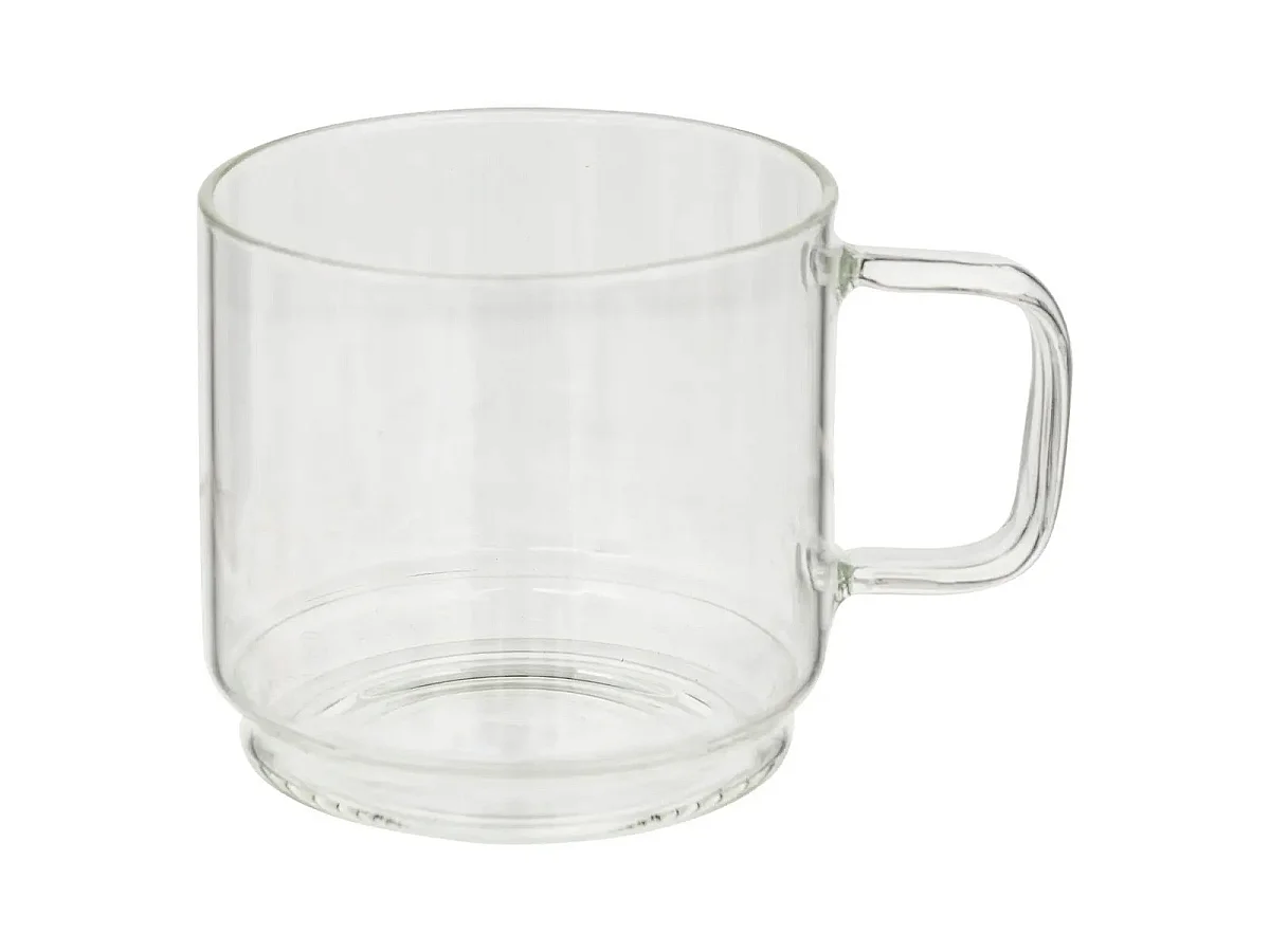 Lot de 4 Mugs sur Rack "Mia" 30cl Transparent