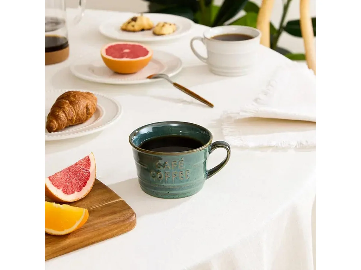 Lot de 6 Tasses à Café "Joel" 26cl Vert