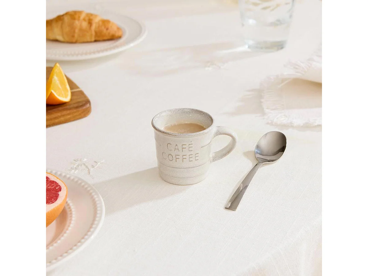 Lot de 6 Tasses à Café Expresso "Joel" 8cl Blanc