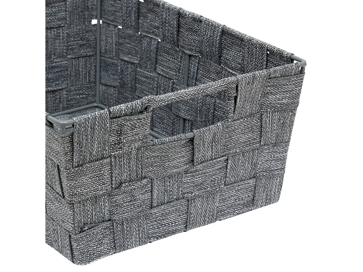 Panier de Rangement Biseauté "Lise" 28cm Gris