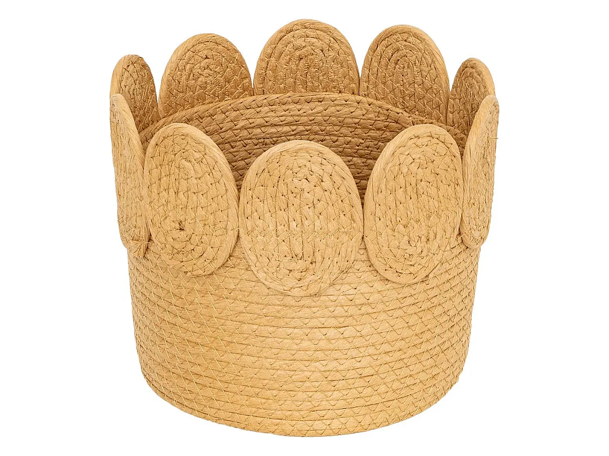 Lot de 3 Paniers Déco "Inuit Dreams" 29cm Naturel