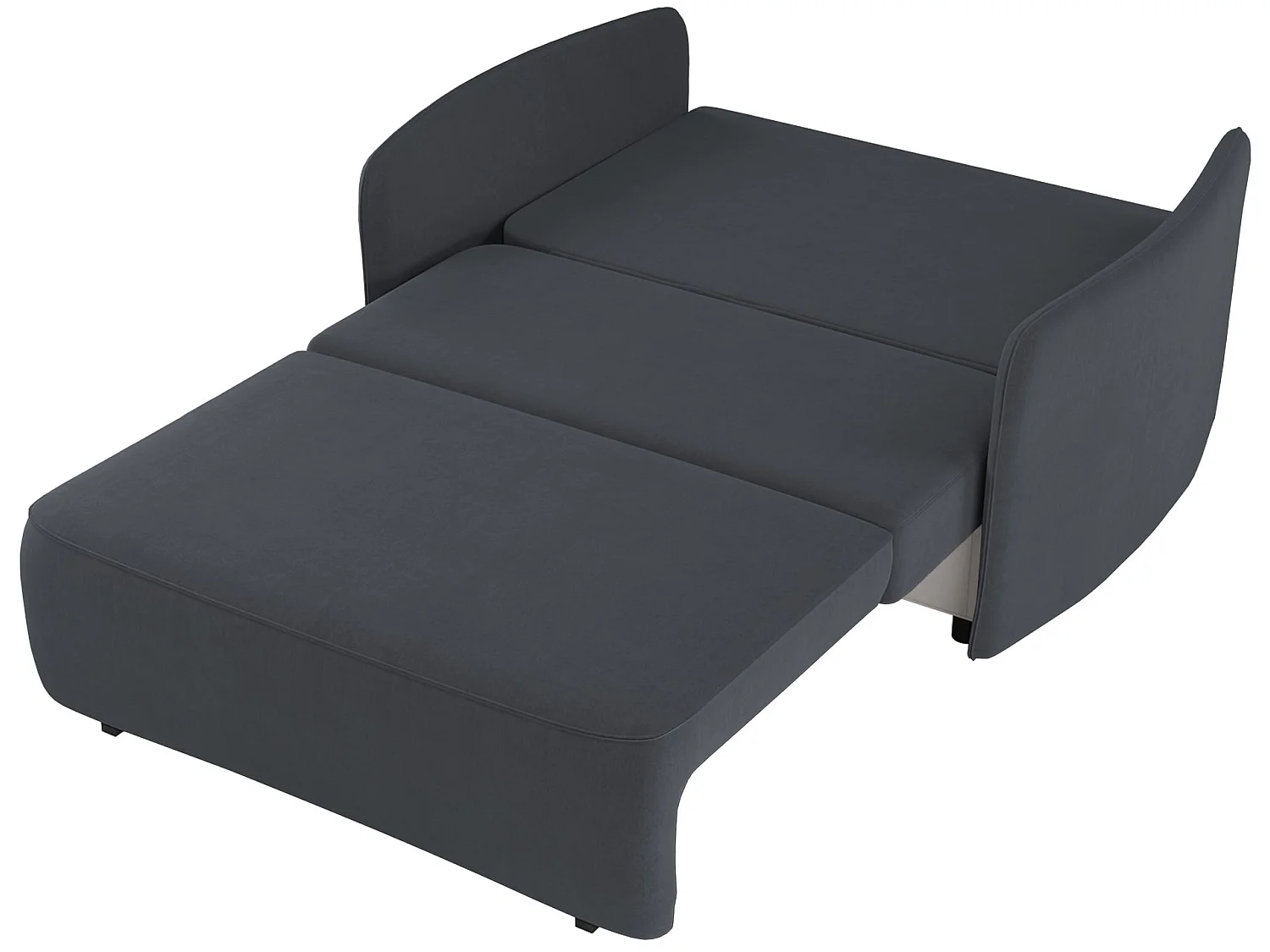 Canapé - 145 cm - Gris foncé - Paxi