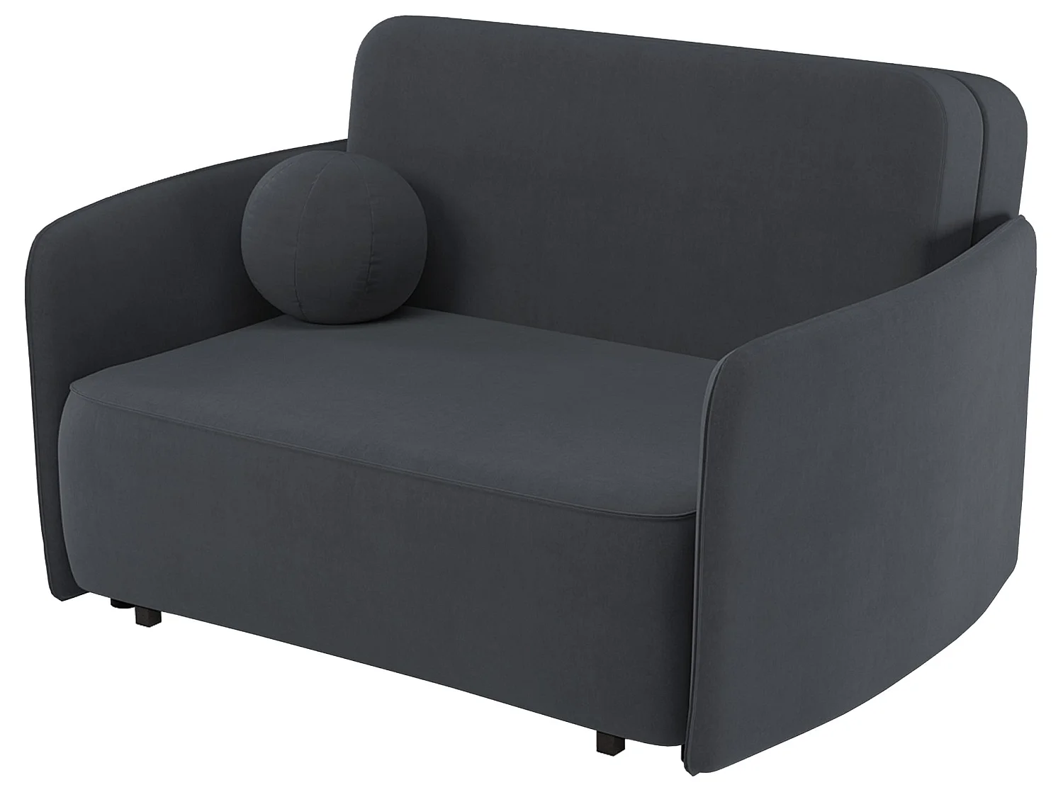 Canapé - 145 cm - Gris foncé - Paxi