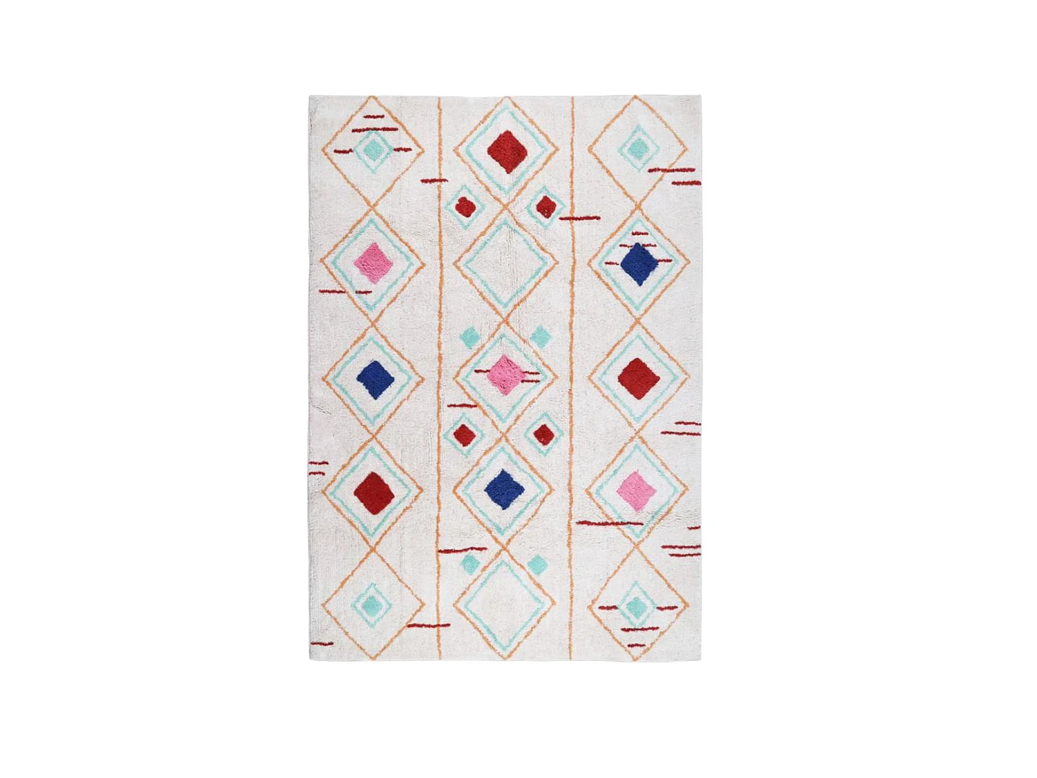 Tapis intérieur berbère multicolore 120x170cm - Tova