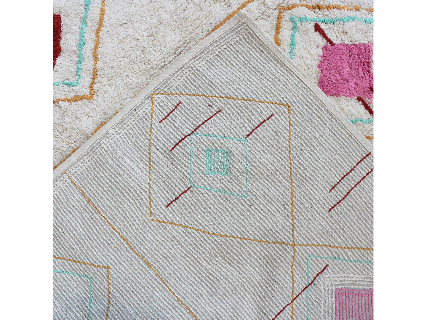 Tapis intérieur berbère multicolore 120x170cm - Tova