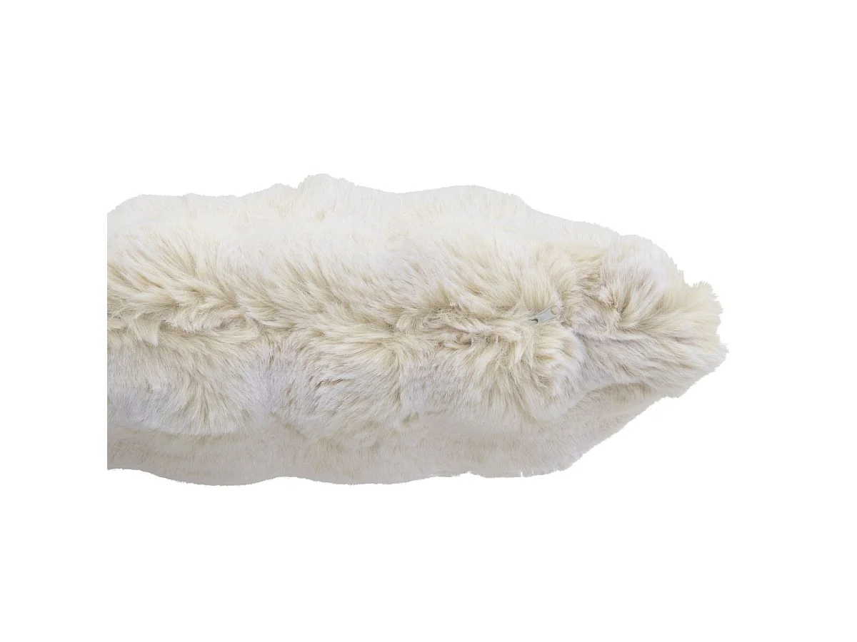 Coussin Déco Uni "Wave" 45x45cm Ivoire