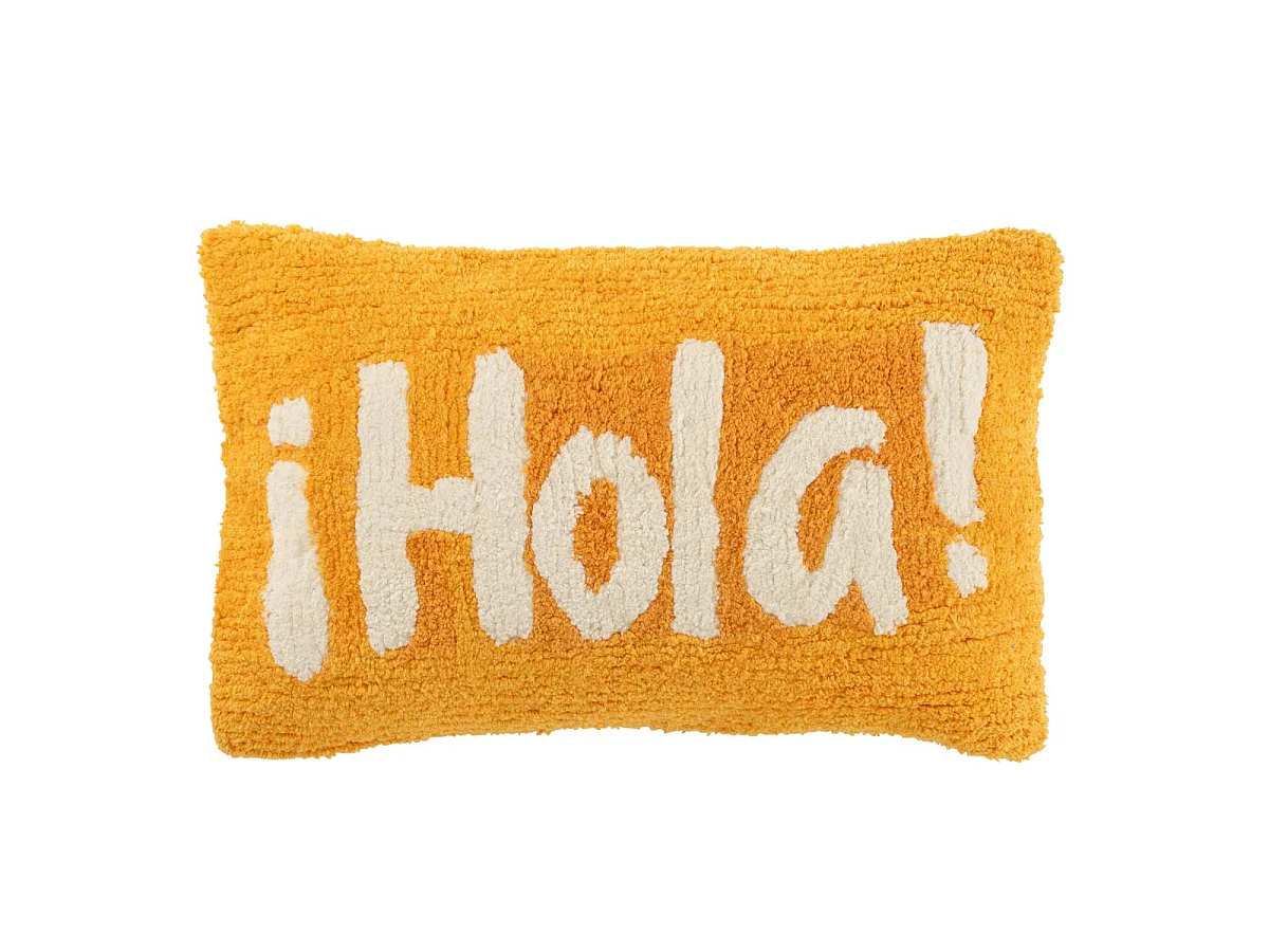 Coussin Déco Tufté Hola "Polly" 30x50cm Orange