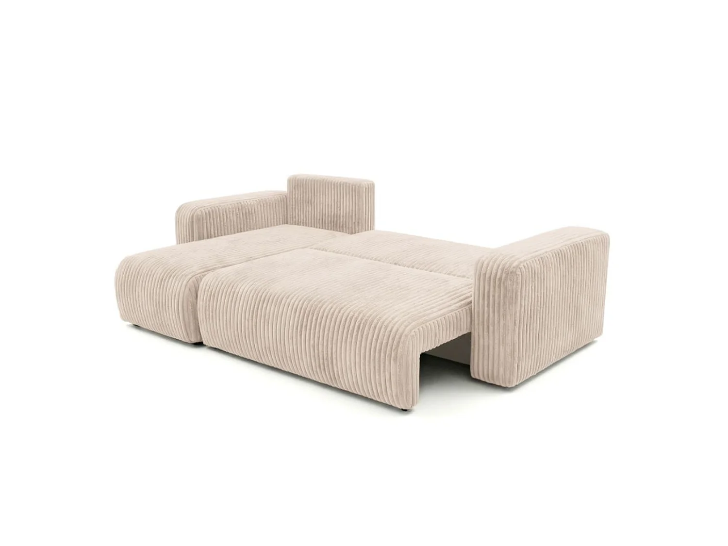 Canapé convertible 3 places en tissu vert SAVONA