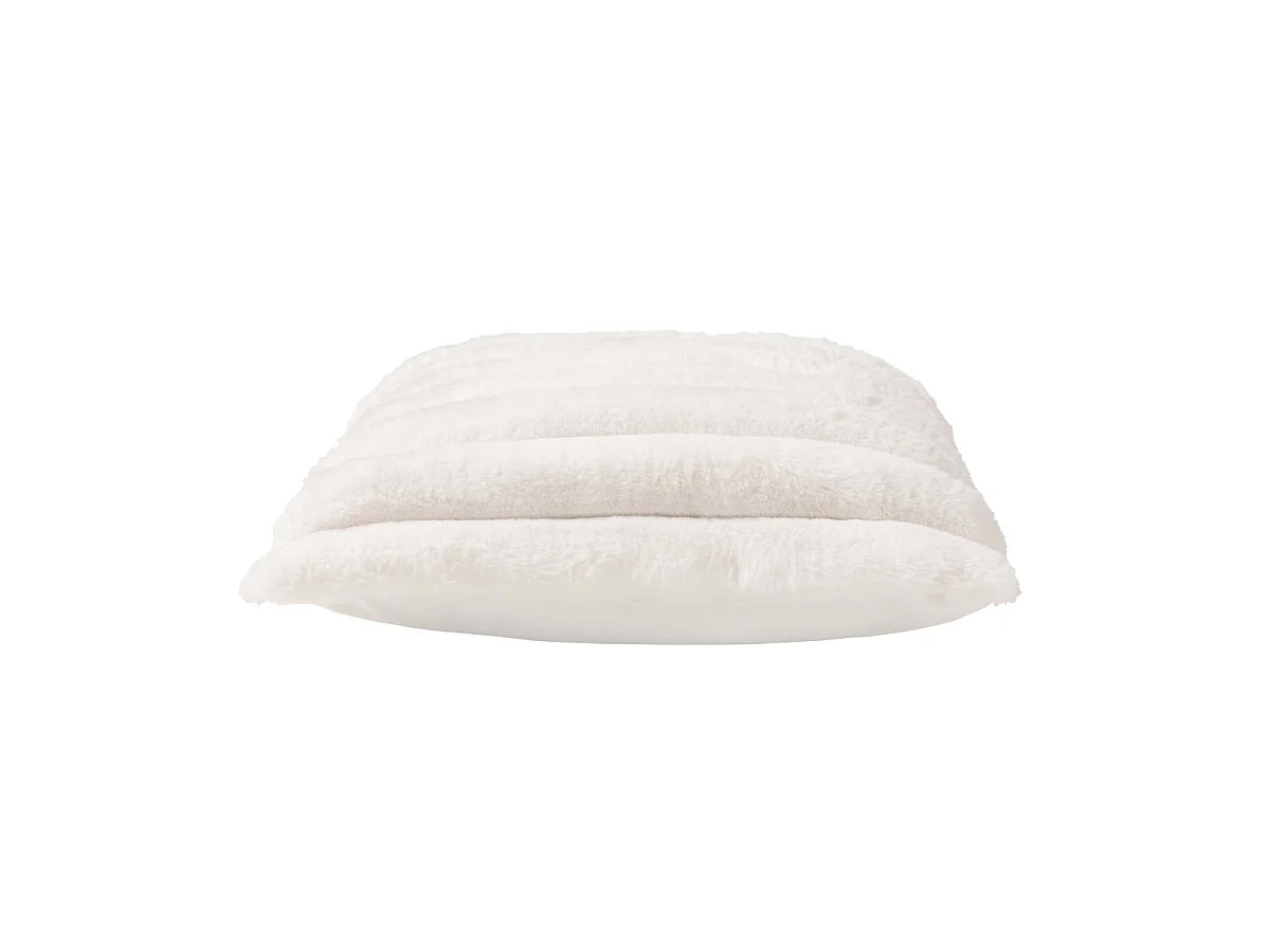 Coussin Imitation Fourrure "Boudoir" 45x45cm Naturel
