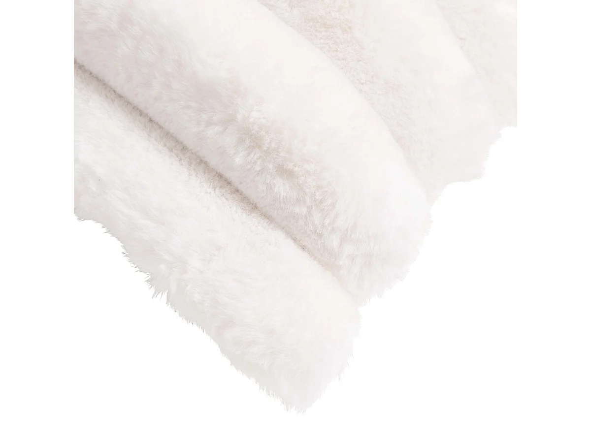 Coussin Imitation Fourrure "Boudoir" 45x45cm Naturel