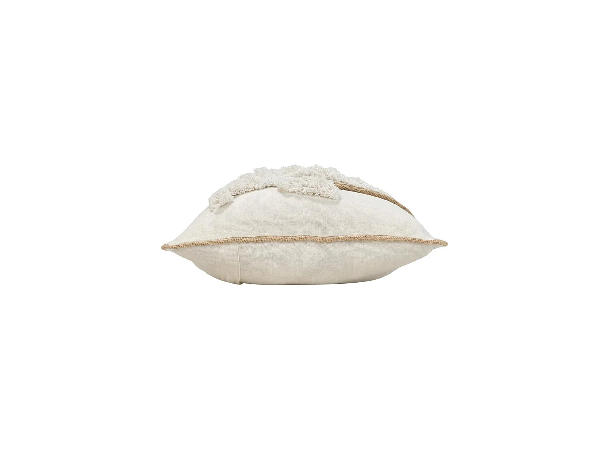 Coussin Déco Tufté "Sahara" 30x50cm Naturel