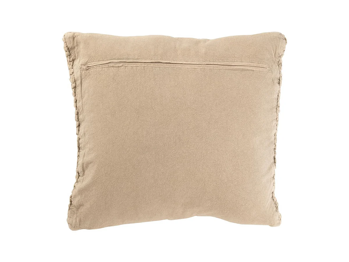 Coussin en Tricot Tressé "Helena" 50x50cm Beige