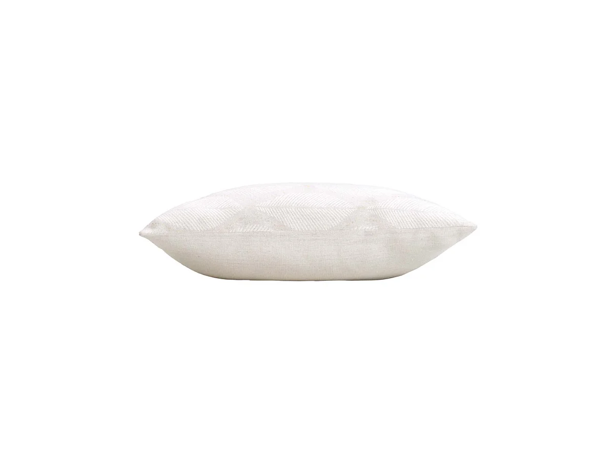 Coussin Imprimé Métallisé "Maho" 45x45cm Blanc