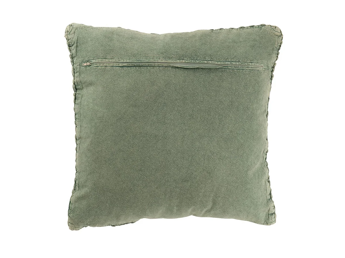 Coussin en Tricot Tressé "Helena" 50x50cm Vert