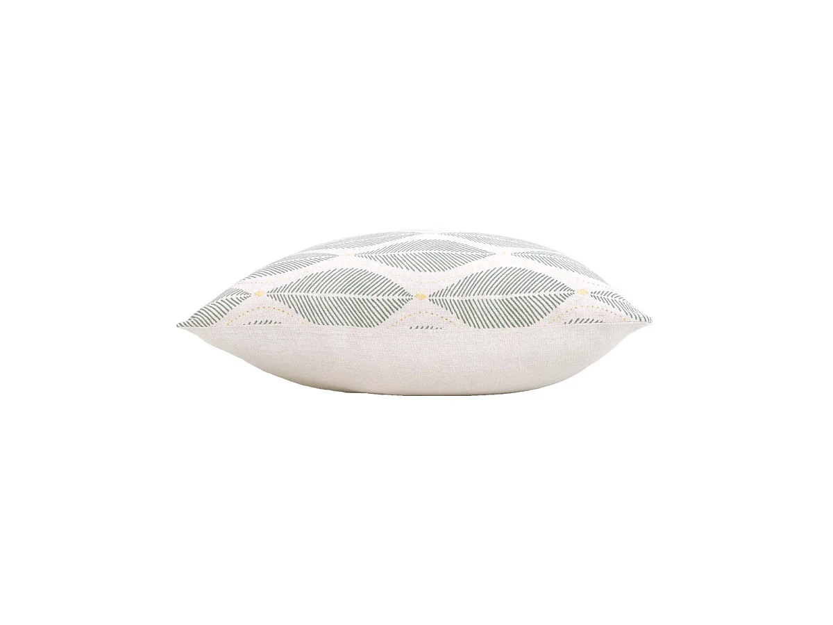 Coussin Imprimé Métallisé "Maho" 45x45cm Vert Sauge