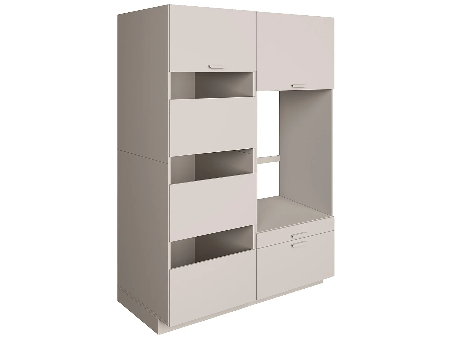 Ensemble de salle de bain 135 cm 1 lave-linge - Gris cachemire - HOLV