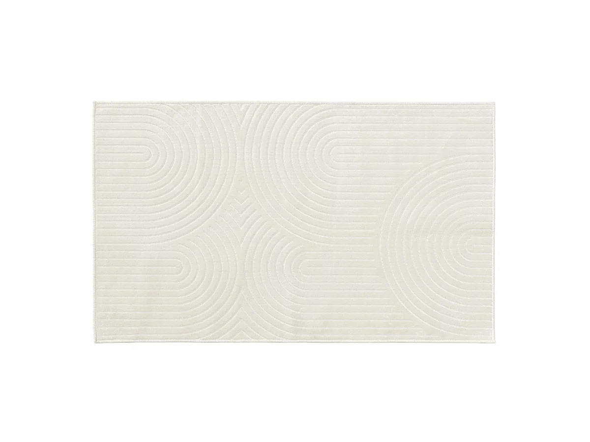 Tapis Déco Imprimé "Geode" 68x110cm Naturel