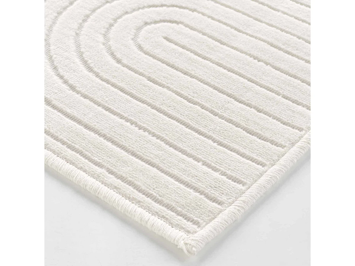 Tapis Déco Imprimé "Geode" 68x110cm Naturel