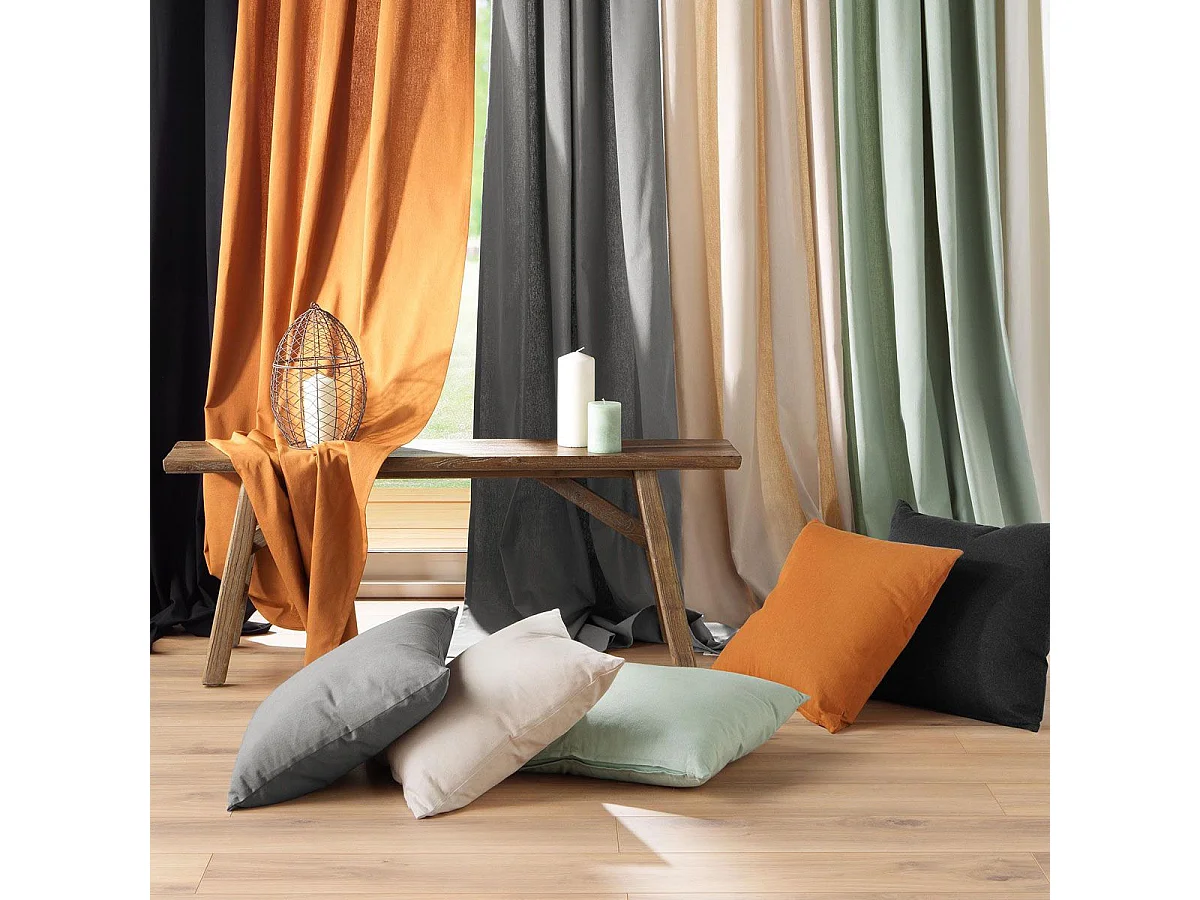 Coussin Déco "Twily" 45x45cm Gris