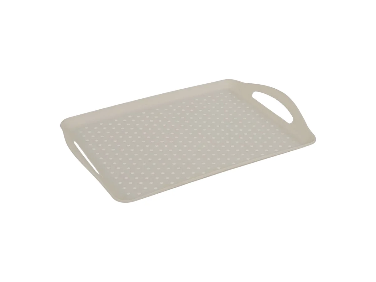 Plateau de Service Anti-Dérapant "Poly" 45cm Beige