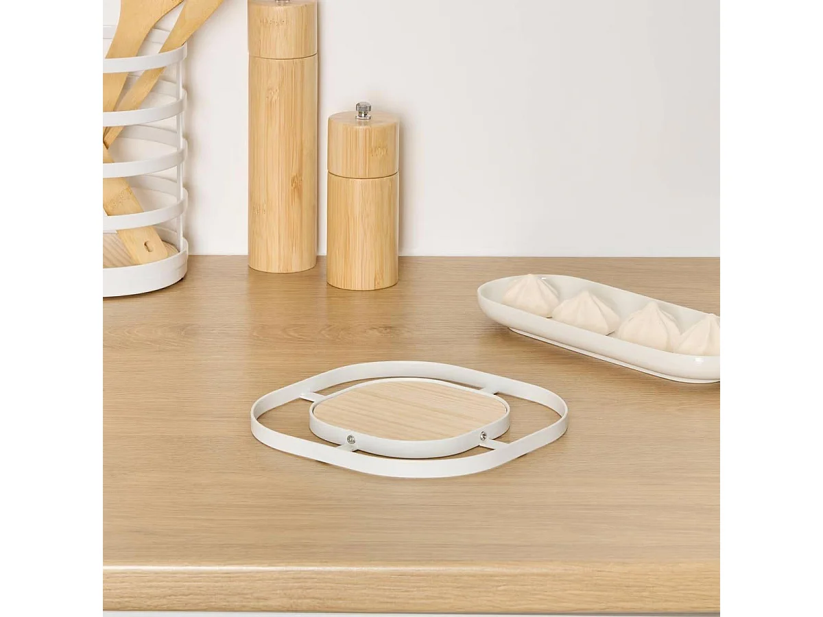 Dessous de Plat en Métal "Balm" 17cm Blanc