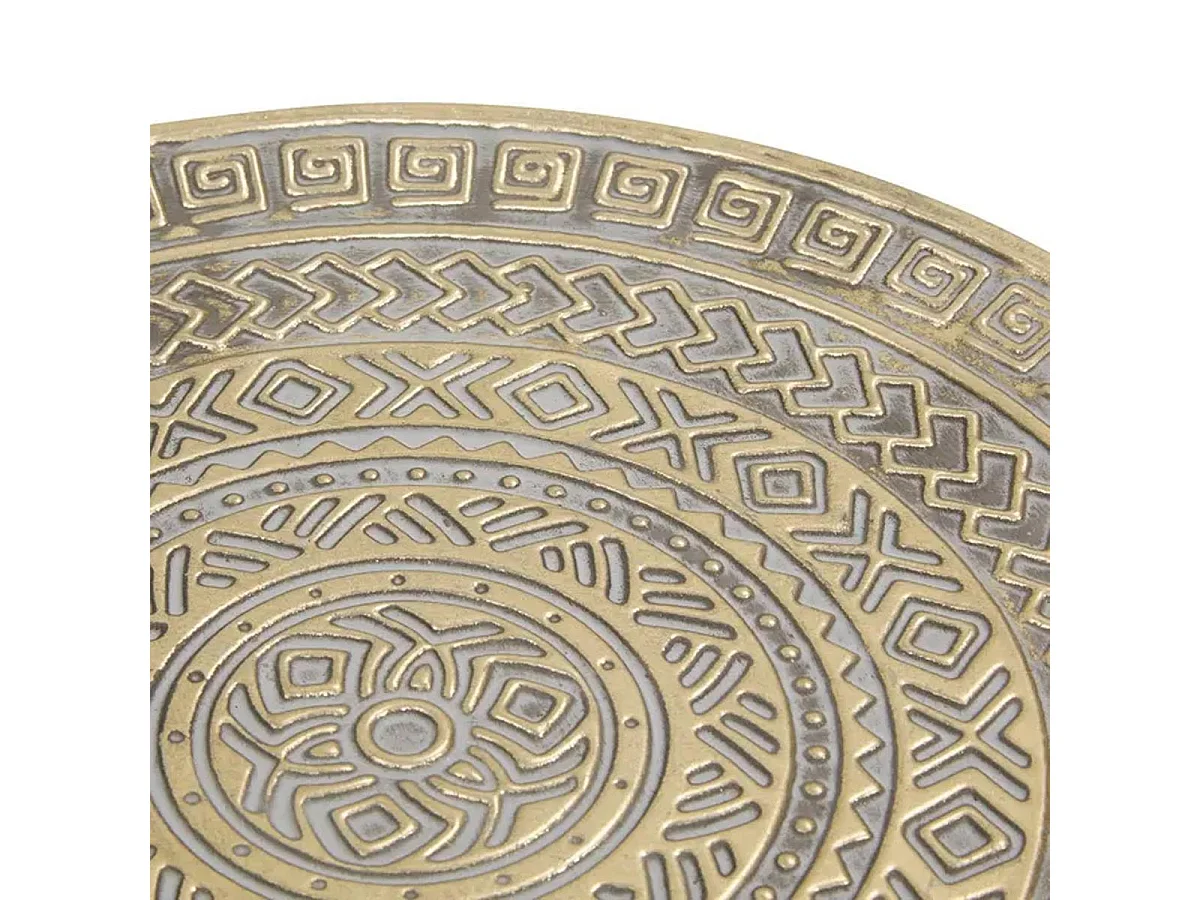 Lot de 3 Plateaux Déco en Métal "Samir" 57cm Doré
