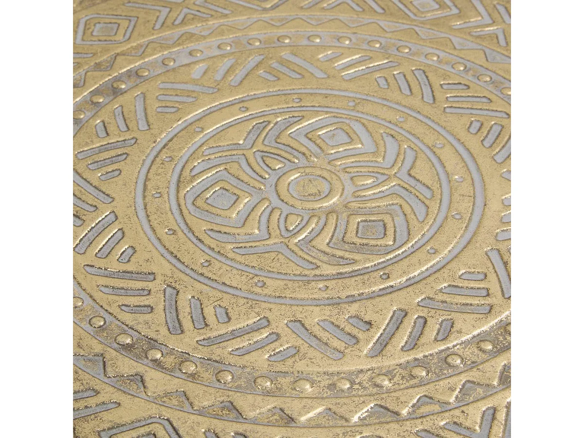 Lot de 3 Plateaux Déco en Métal "Samir" 57cm Doré