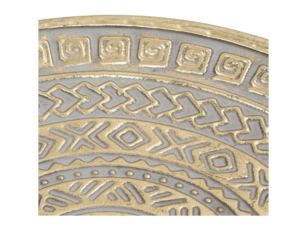 Lot de 3 Plateaux Déco en Métal "Samir" 57cm Doré