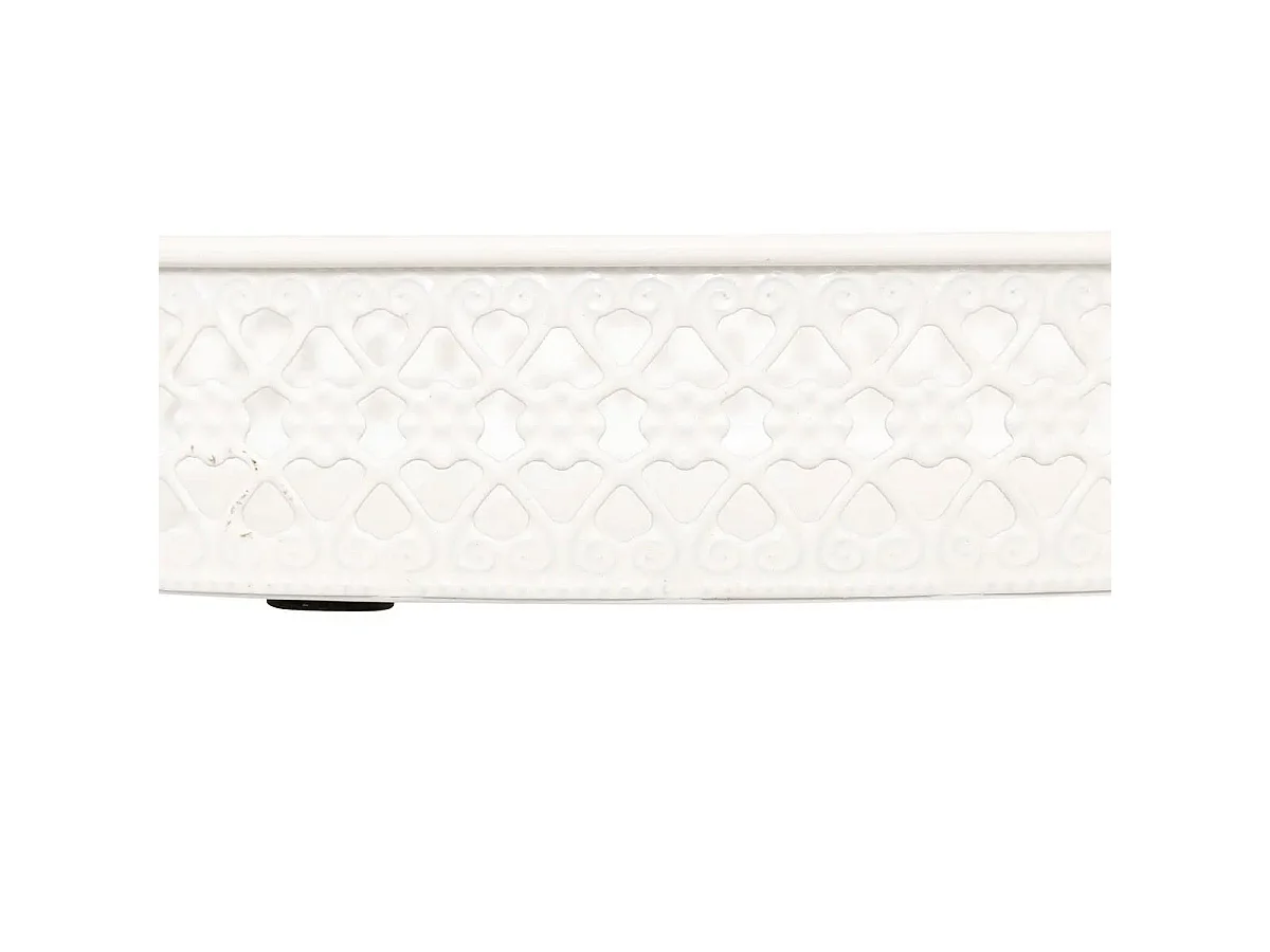 Lot de 2 Plateaux Déco "Wild Romance" 31cm Blanc & Vert