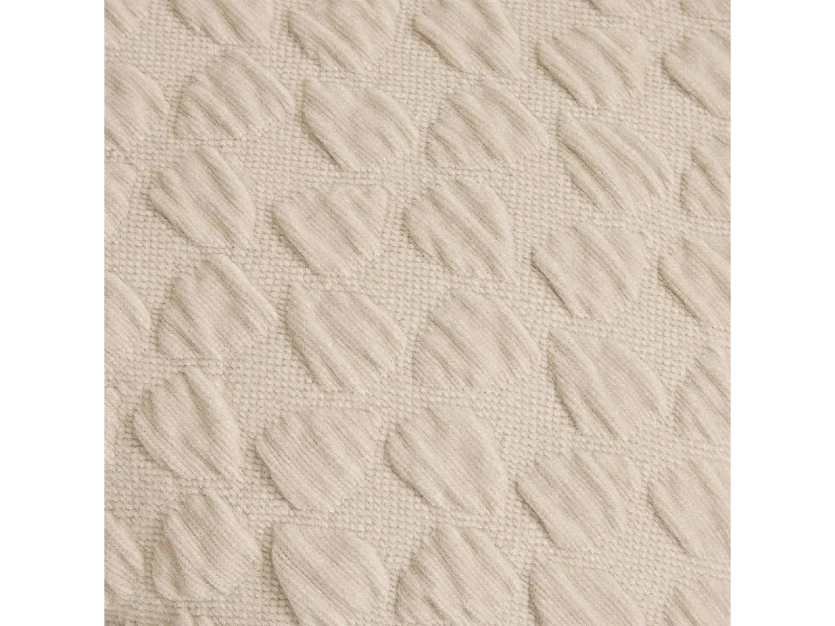 Coussin Chenillé 3D "Nova" 40x40cm Beige