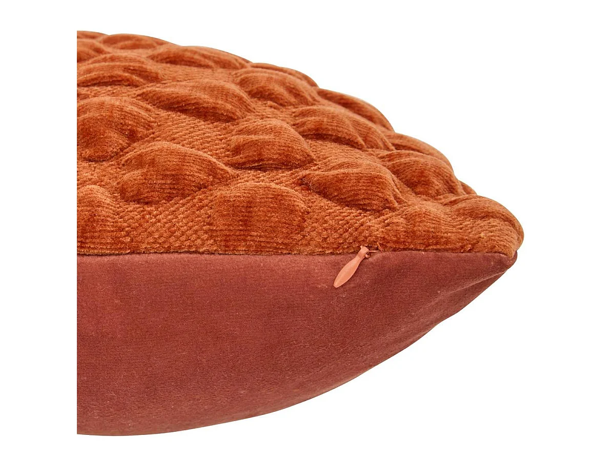 Coussin Chenillé 3D "Nova" 40x40cm Ambre