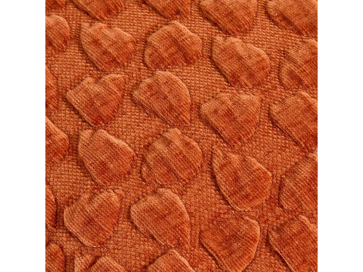Coussin Chenillé 3D "Nova" 40x40cm Ambre