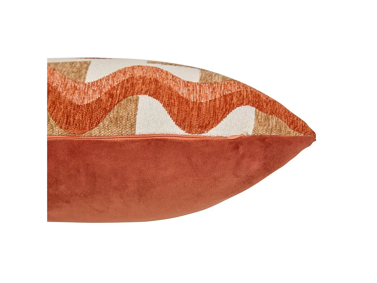 Coussin en Jacquard Chenillé "Floe" 38x58cm Ambre