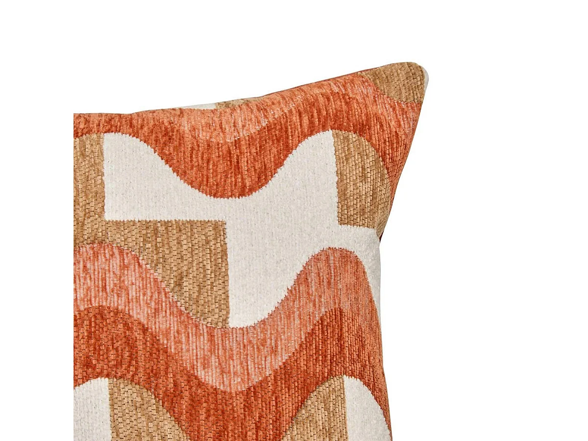 Coussin en Jacquard Chenillé "Floe" 38x58cm Ambre