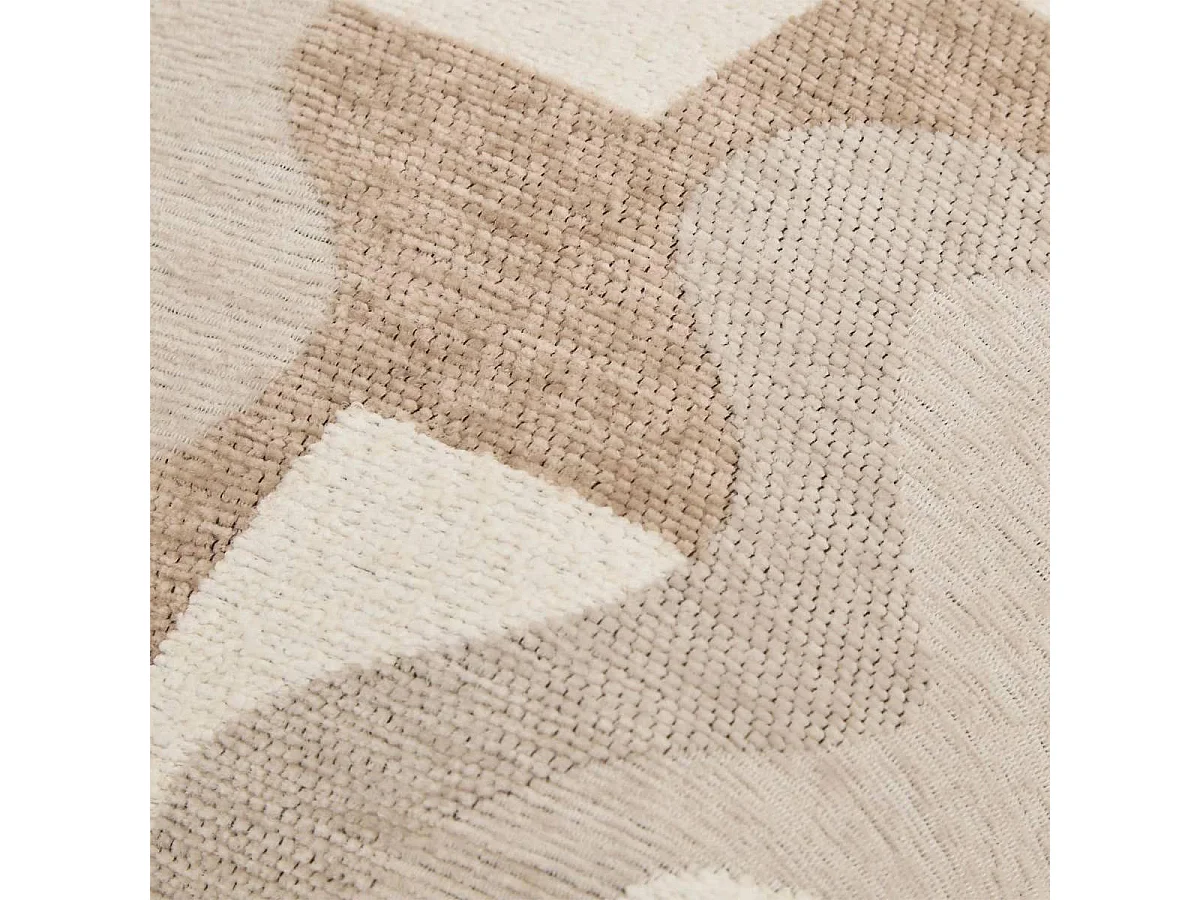 Coussin en Jacquard Chenillé "Floe" 38x58cm Beige