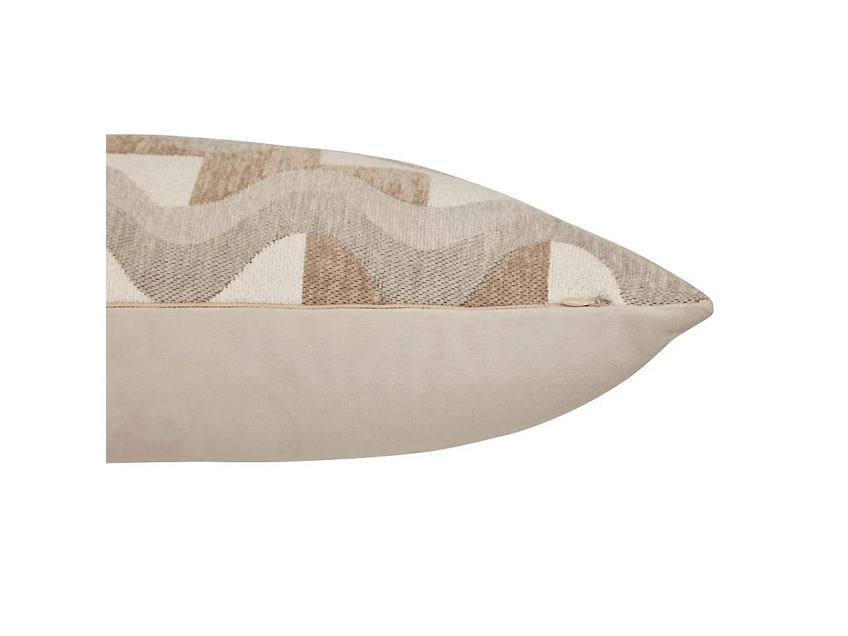 Coussin en Jacquard Chenillé "Floe" 38x58cm Beige