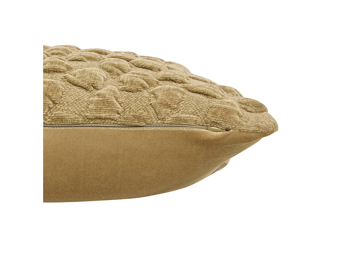 Coussin Chenillé 3D "Nova" 40x40cm Kaki