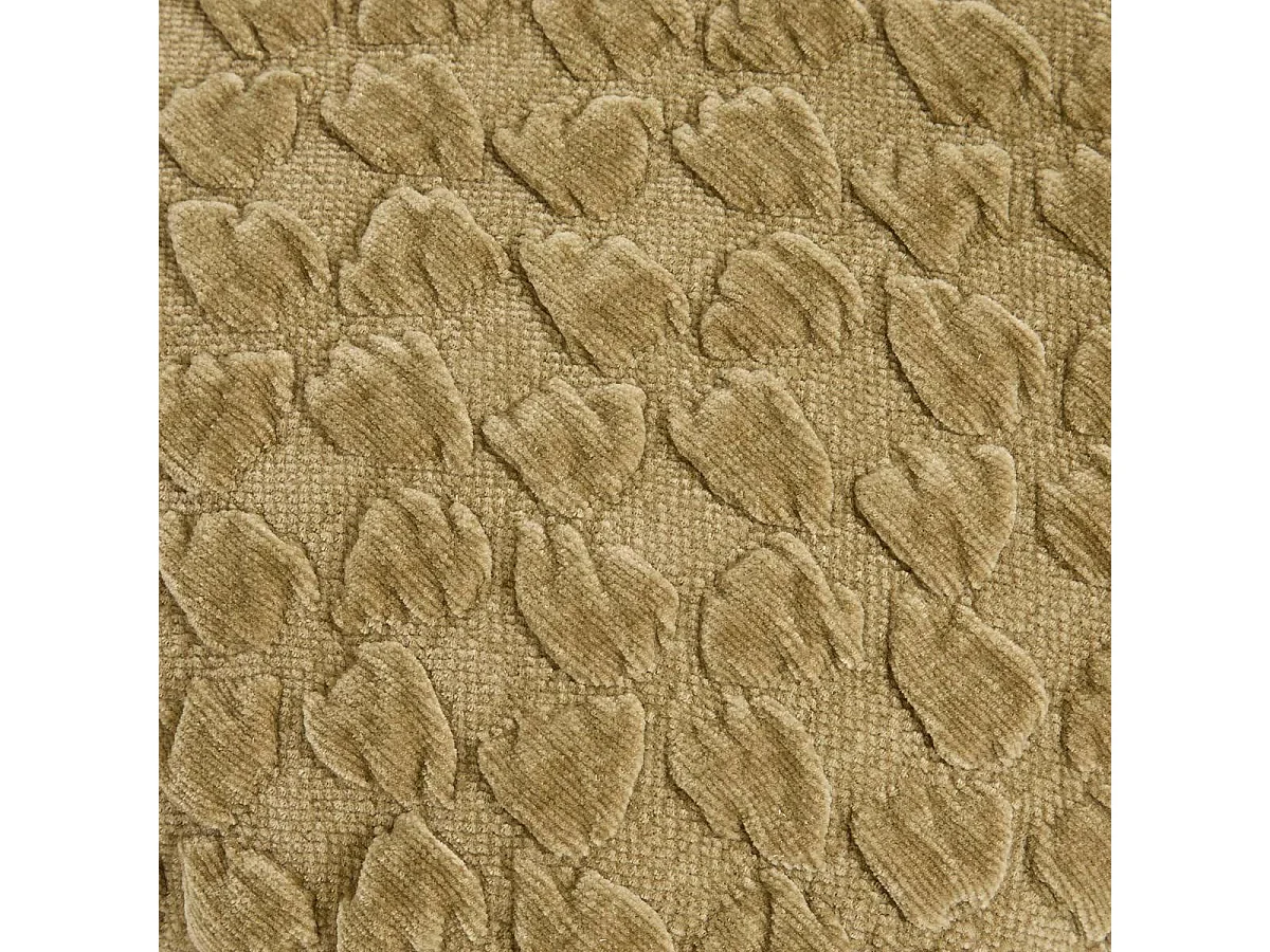 Coussin Chenillé 3D "Nova" 40x40cm Kaki