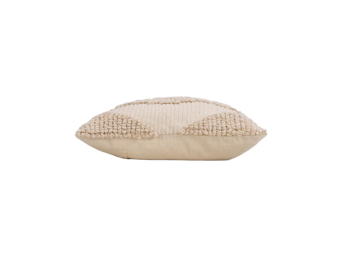 Coussin Déco Fantaisie "Kamary" 45x45cm Naturel