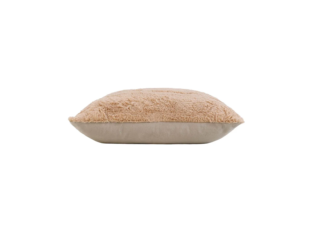 Coussin Imitation Fourrure "Foxy" 45x45cm Sable