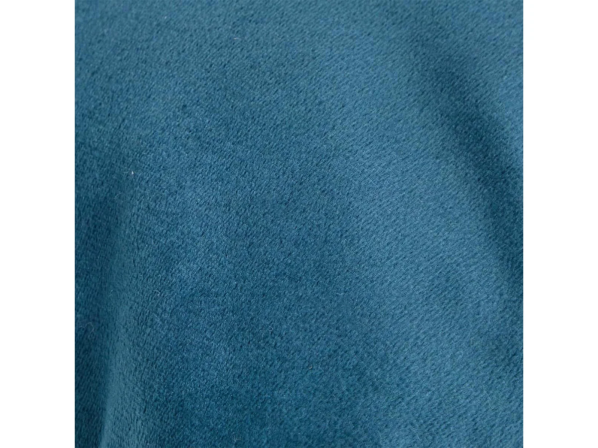 Coussin Déco en Jacquard Chenillé "Calix" 30x50cm Bleu Encre