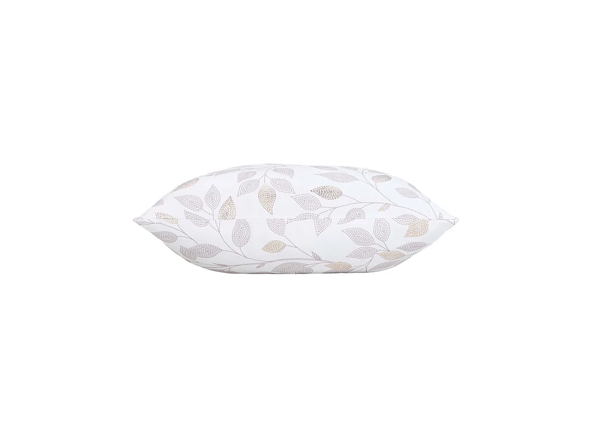 Coussin Déco Imprimé "Duchesse" 45x45cm Blanc