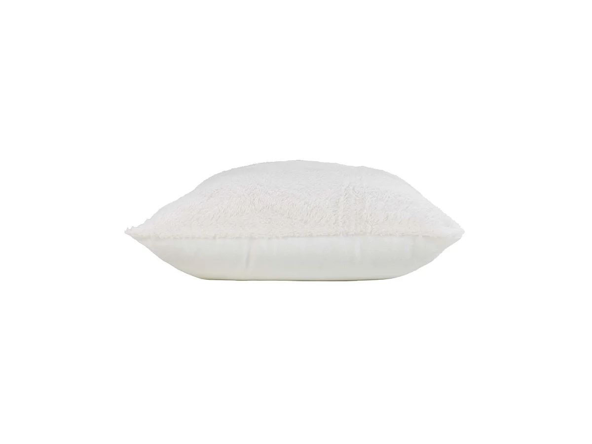 Coussin Imitation Fourrure "Foxy" 45x45cm Naturel