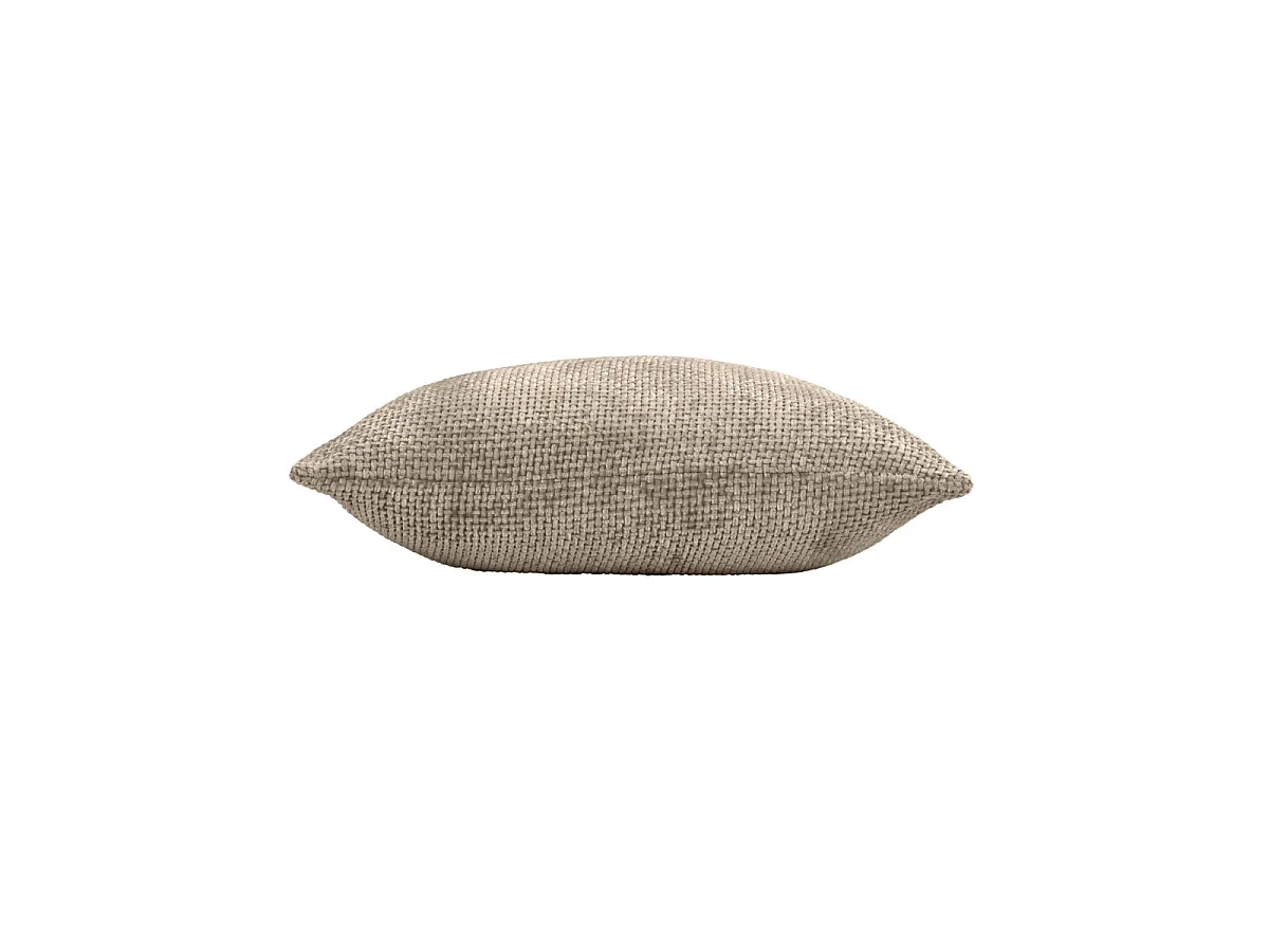Coussin Déco en Velours Chenillé "Leo" 45x45cm Sable