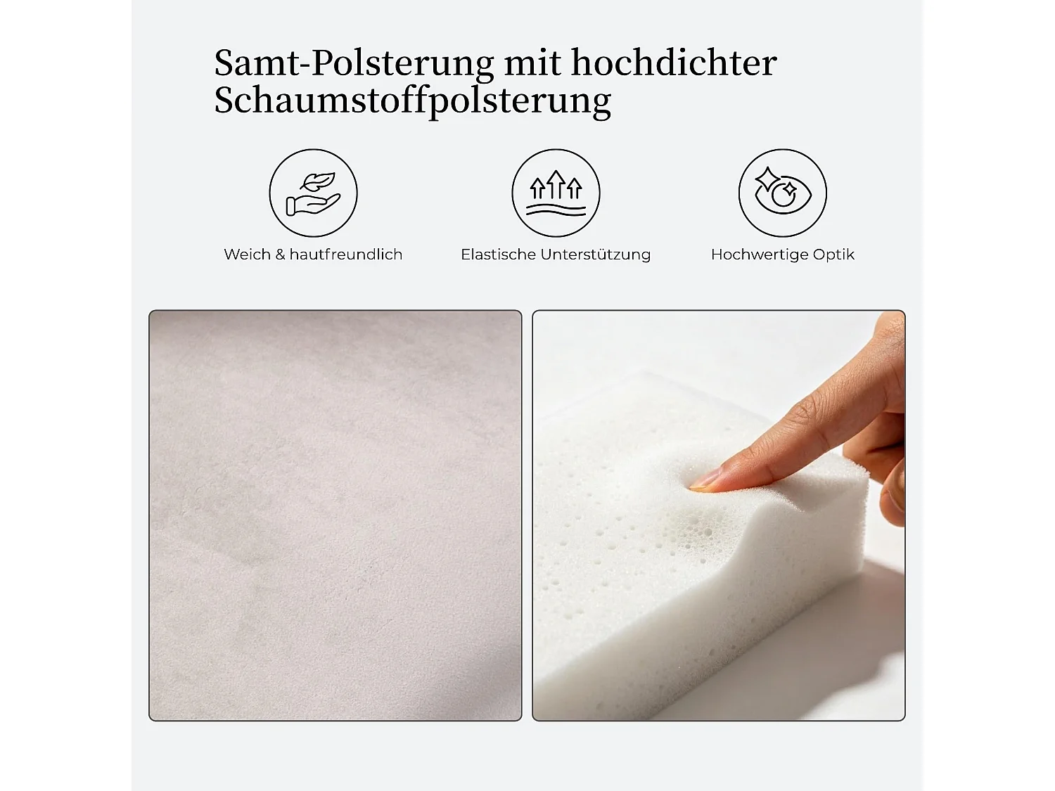 Esszimmerstühle 2er-Set Küchenstuhl Samtbezug, Holzfüße mit Verstellbaren Schrauben, Polsterstuhl mit Ringgriff, Niete und Knopf-Rückenlehne