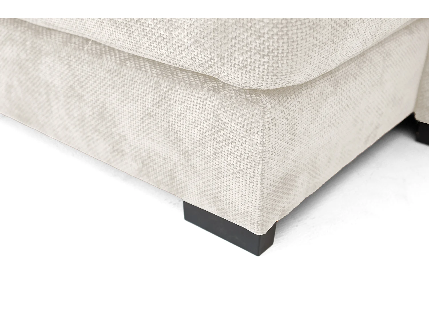 Canapé d'angle Sello L, côté gauche, tissu Flow, crème (04)
