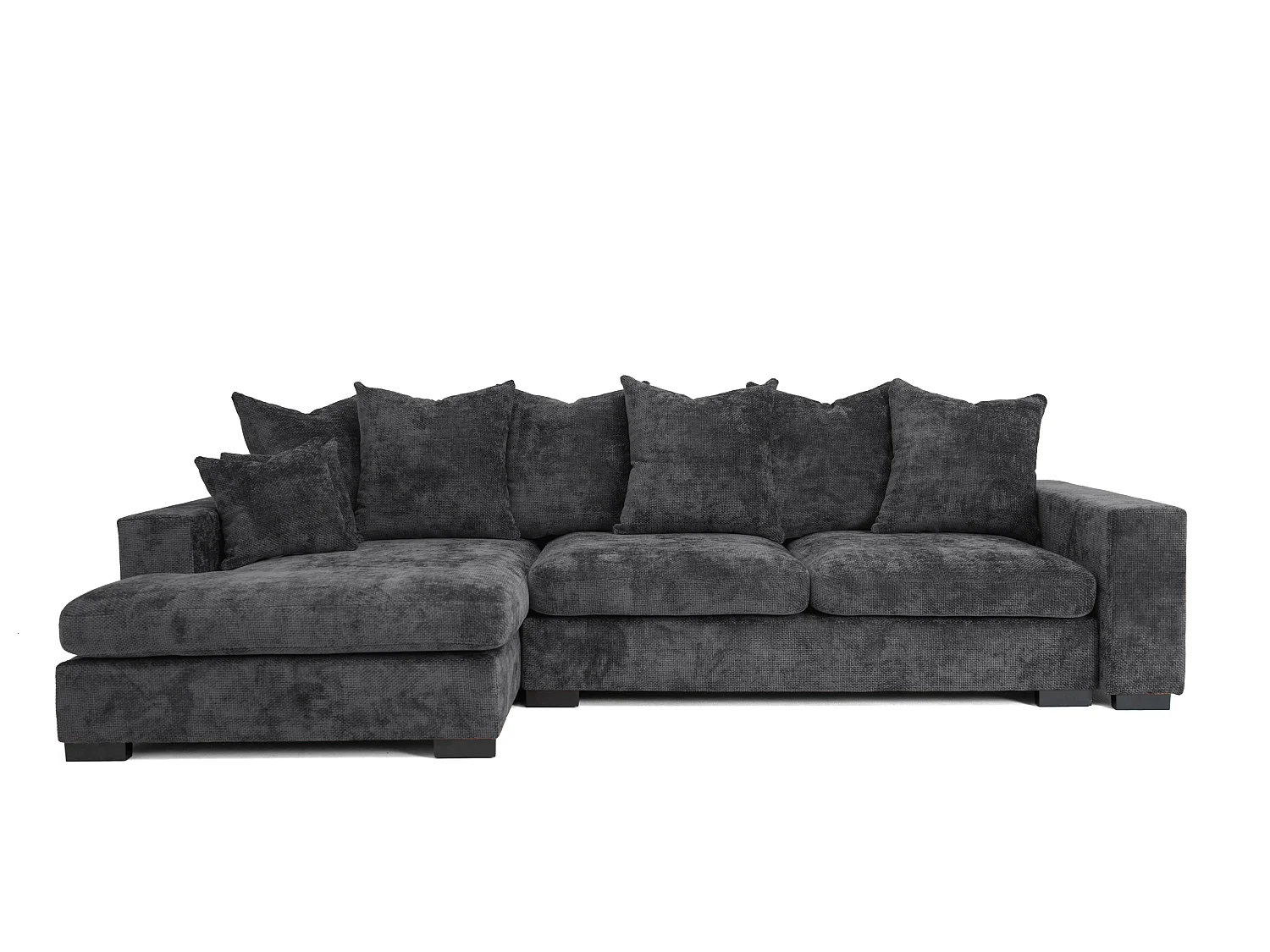 Canapé d'angle Sello L, gauche, tissu Flow, anthracite (21)